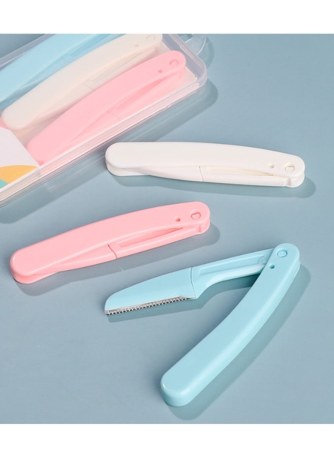 Myonly 3 Pcs MYONLY Safety Folding Lady's Eyebrow Trimmer, Shaving Razor, Makeup Tool, Eyebrow Trimmer Razor - Image 3